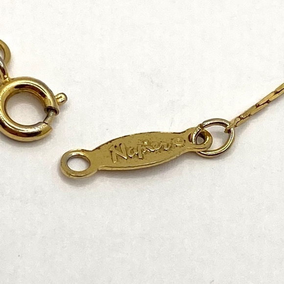Napier Bracelet Vintage 7” Gold Tone Fashion - Picture 7 of 7
